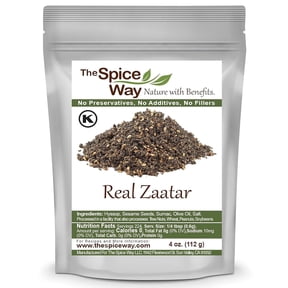 The Spice Way Real Zaatar - Middle Eastern Spice Blend All Natural with Hyssop and Sumac - 4 oz.