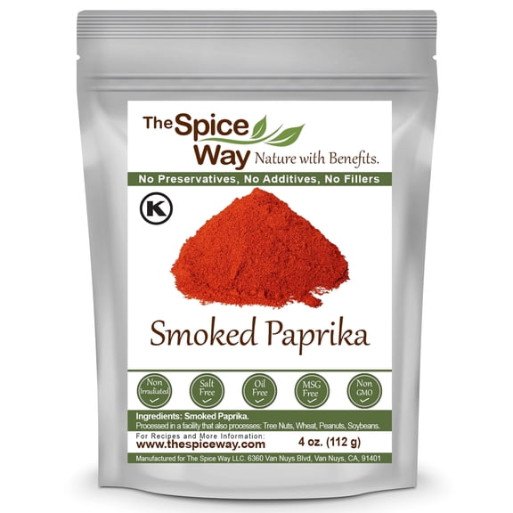 The Spice Way Smoked Paprika - Middle Eastern, Asian, and Continental cuisine Spice–All Natural–4oz