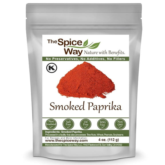 The Spice Way Smoked Paprika - Authentically smoked with herbs - 4 oz