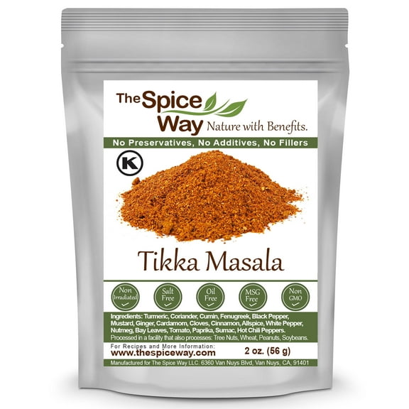 The Spice Way Tikka Masala - Indian cuisine – Spice Blend - All Natural - Resealable Pouch - 2 Oz.