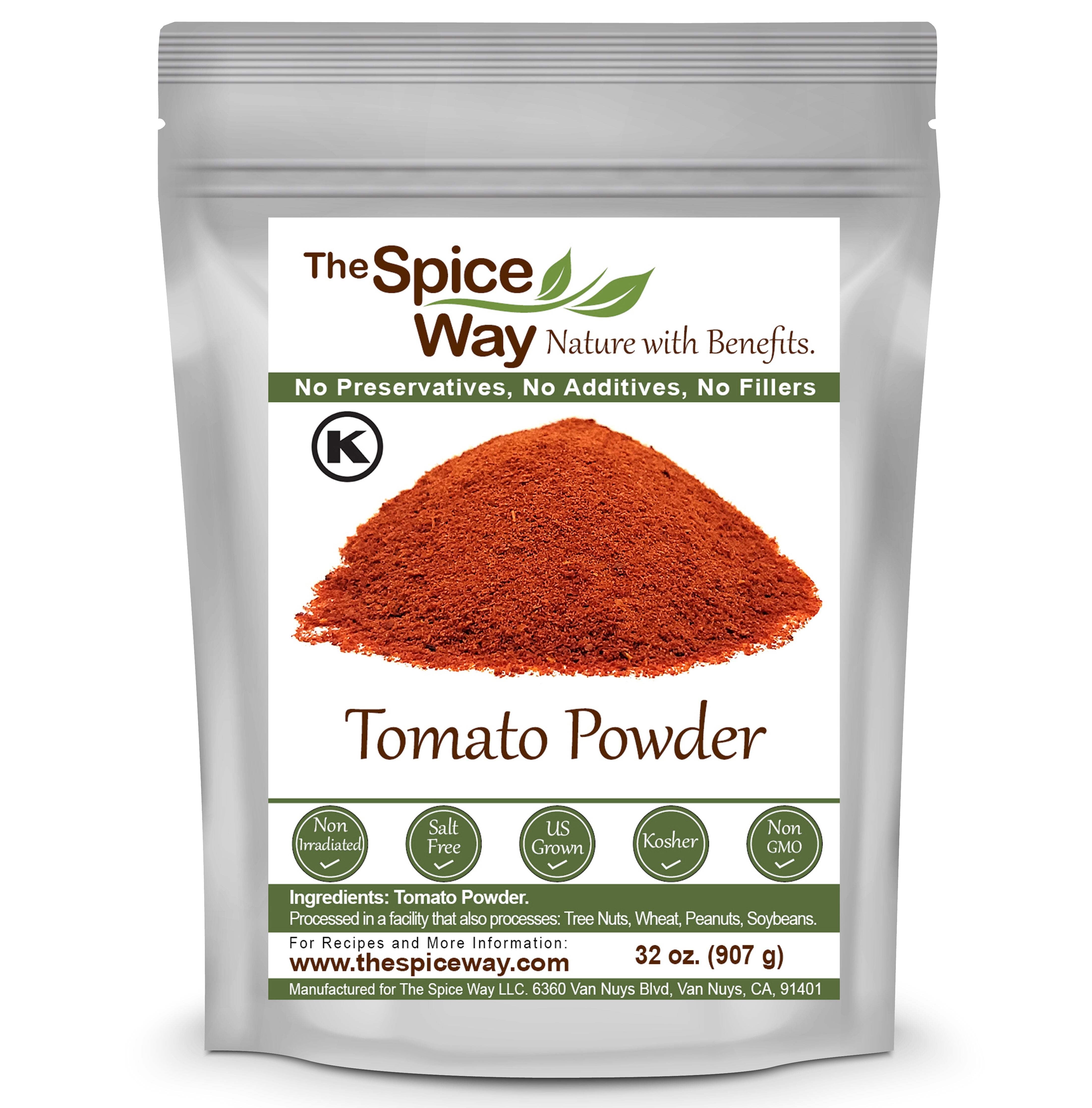 The Spice Way Tomato Powder  Multipurpose Spice  All Natural  Powdered  Resealable Pouch - 32 oz.