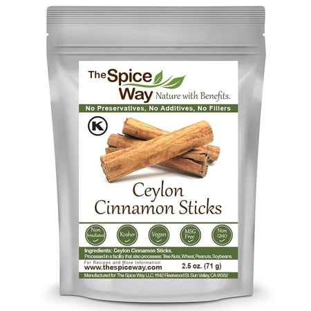 The Spice Way True Cinnamon Sticks - Ceylon Cinnamon Stick - 2.5 oz.