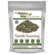 The Spice Way Tzatziki Spice Blend - Traditional Middle Eastern Spice Blend – All Natural – Resealable Pouch - 2 Oz.