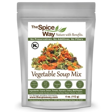 The Spice Way - Vegetable Soup Mix - Dried Vegetables for All Kind of Soups - 4 oz.