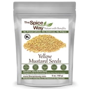 The Spice Way Yellow Mustard Seeds - European, Asian and American Cuisine Spice Blend - 6 oz.
