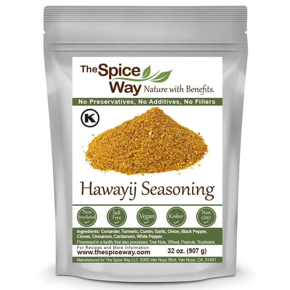 The Spice Way Hawayij Seasoning - Traditional Middle Eastern Spices for Soup and More (hawaj, hawaij) - 32 oz.