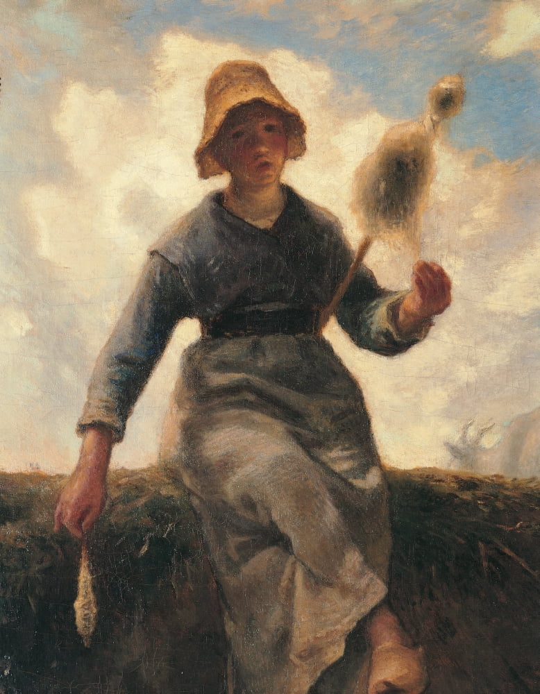 The Spinning Girl Canvas Art - (18 x 24)