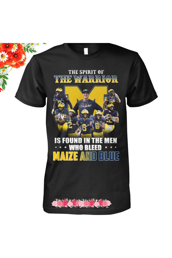The Spirit Of The Warrior Maize And Blue Shirt
