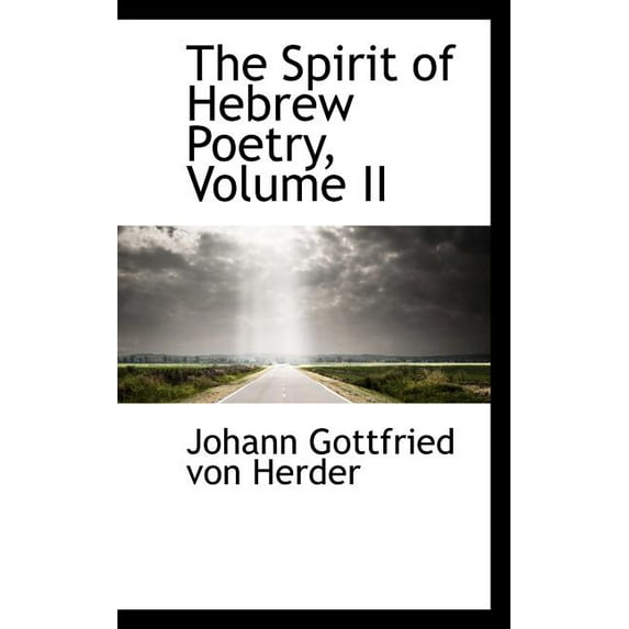 The Spirit of Hebrew Poetry, Volume II (Paperback)