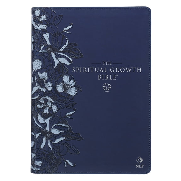 Nlt, the Spiritual Growth Bible (Faux Leather, Navy), (Hardcover)