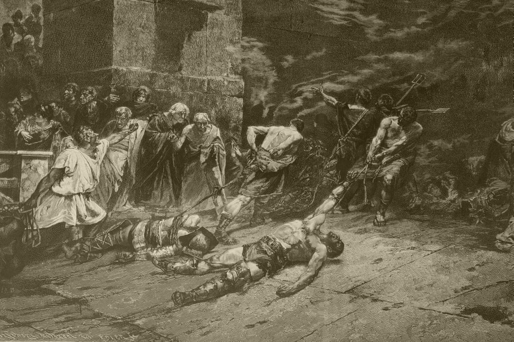 The Spoliarium After A Painting By Juan Luna From Album Artistico Published Circa 1890 Canvas Art - Ken Welsh Design Pics (18 x 12)
