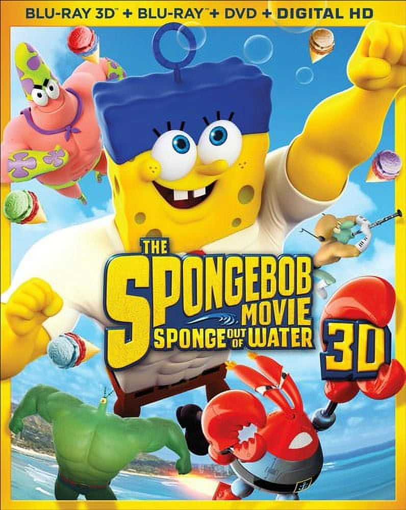 The SpongeBob Movie Sponge Out of Water Blu ray DVD Walmart