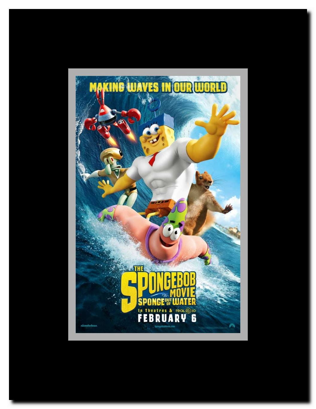 The SpongeBob Movie: Sponge Out of Water Framed Movie Poster