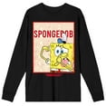 thumbnail image 1 of The SpongeBob SquarePants Barnacles Black  Mens Long Sleeve Tee-XS, 1 of 2