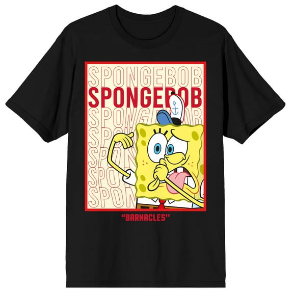 The SpongeBob SquarePants Barnacles Men's Black Tee - 3XL