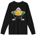 thumbnail image 1 of The SpongeBob SquarePants Black Mermaid Man Long Sleeve Mens Tee-XS, 1 of 3