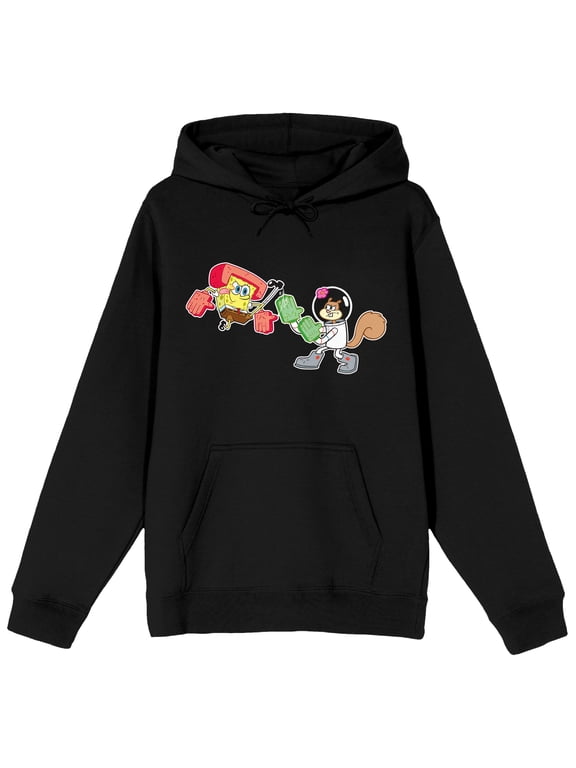 The SpongeBob SquarePants Fighting with Sandy Hoodie - M
