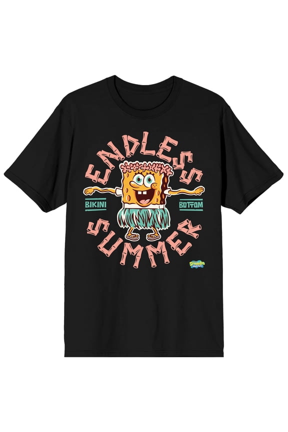 The SpongeBob SquarePants Hula Dancing Endless Summer Mens Tee- S