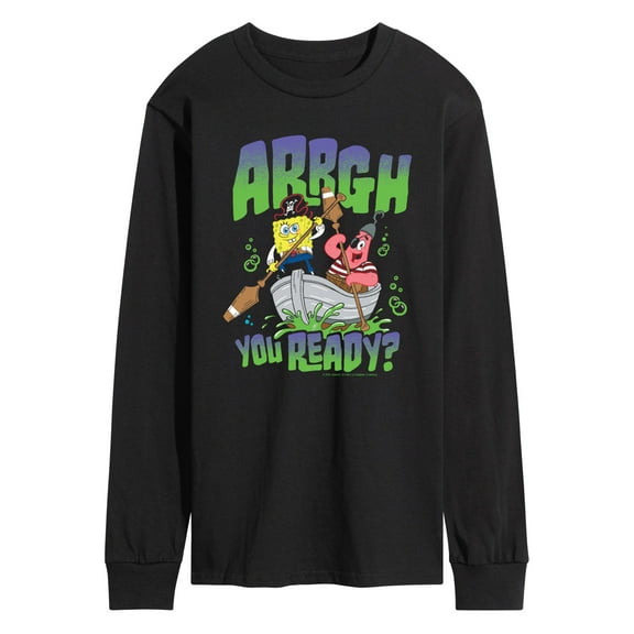 The Spongebob Movie: Search For Squarepants - Arrgh You Ready - Men's Long Sleeve Graphic T-Shirt
