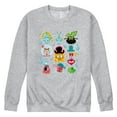 thumbnail image 1 of The Spongebob Movie: Search For Squarepants - Grid - Men's Long Sleeve Crew Fleece Sweatshirt, 1 of 5