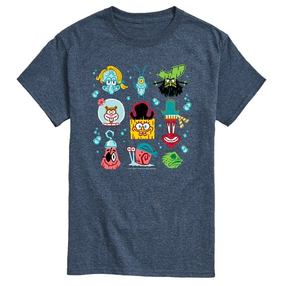 The Spongebob Movie: Search For Squarepants - Grid - Men's Short Sleeve Graphic T-Shirt