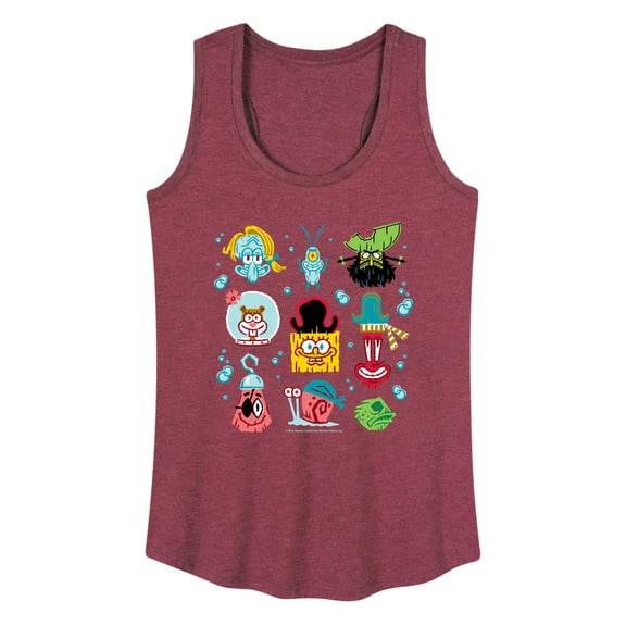 SpongeBob SquarePants - Grid - Women's Racerback Tank