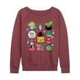 thumbnail image 1 of The Spongebob Movie: Search For Squarepants - Grid - Women's French Terry Long Sleeve Pullover, 1 of 6