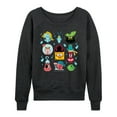 thumbnail image 1 of The Spongebob Movie: Search For Squarepants - Grid - Women's French Terry Long Sleeve Pullover, 1 of 6