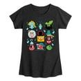 thumbnail image 1 of The Spongebob Movie: Search For Squarepants - Grid - Youth Girls Short Sleeve T-Shirt, 1 of 6
