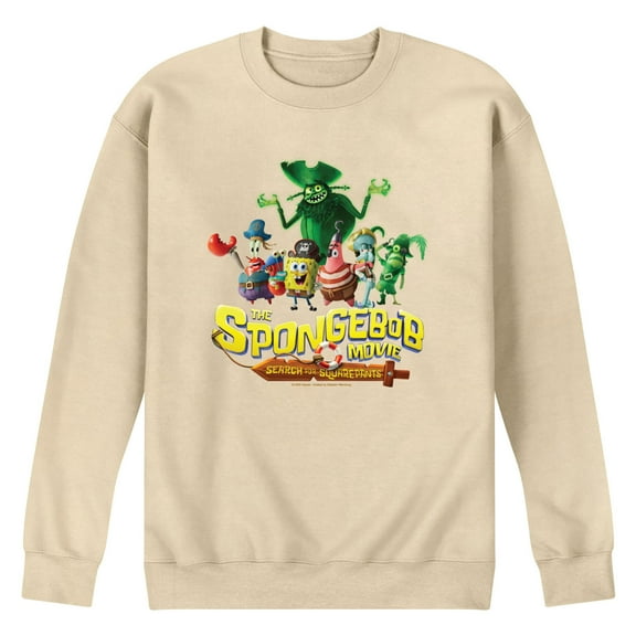 The Spongebob Movie: Search For Squarepants - Logo - Men's Long Sleeve Crew Fleece Sweatshirt