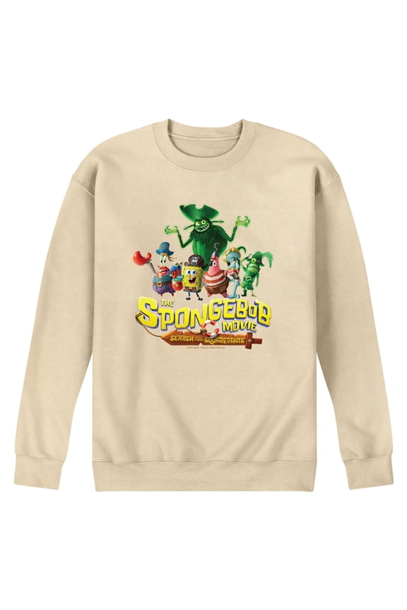The Spongebob Movie: Search For Squarepants - Logo - Men's Long Sleeve Crew Fleece Sweatshirt