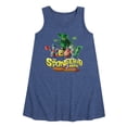 thumbnail image 1 of The Spongebob Movie: Search For Squarepants - Logo - Toddler And Youth Girls Short Sleeve Aline Dress, 1 of 5