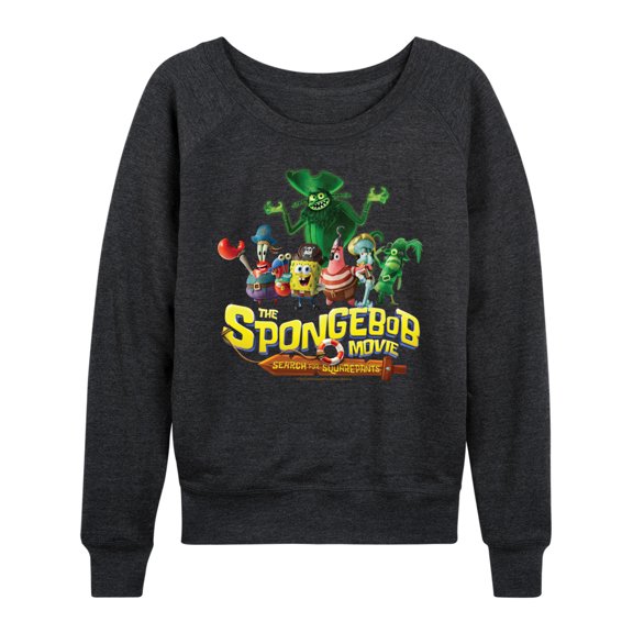 The Spongebob Movie: Search For Squarepants - Logo - Women's French Terry Long Sleeve Pullover