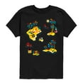 thumbnail image 1 of The Spongebob Movie: Search For Squarepants - Pirate Map Oversized - Youth Short Sleeve Graphic T-Shirt, 1 of 6