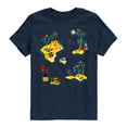 thumbnail image 1 of The Spongebob Movie: Search For Squarepants - Pirate Map Oversized - Youth Short Sleeve Graphic T-Shirt, 1 of 6