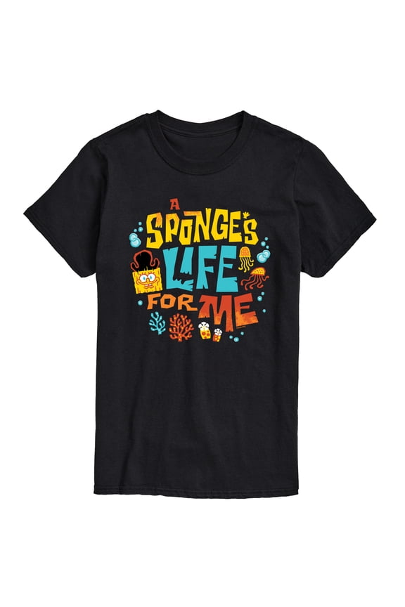The Spongebob Movie: Search For Squarepants - Sponges Life For Me - Men's Short Sleeve Graphic T-Shirt