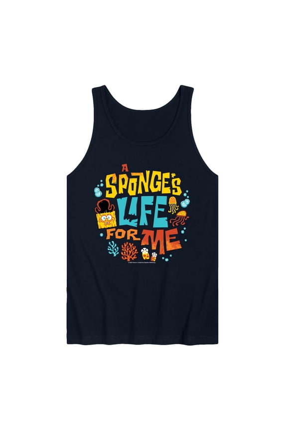 The Spongebob Movie: Search For Squarepants - Sponges Life For Me - Men's Sleeveless Graphic Tank