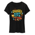 thumbnail image 1 of The Spongebob Movie: Search For Squarepants - Sponges Life For Me - Women's Short Sleeve Graphic T-Shirt, 1 of 6