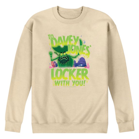The Spongebob Movie: Search For Squarepants - To Davey Jones Locker - Men's Long Sleeve Crew Fleece Sweatshirt