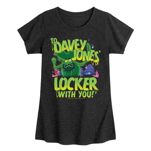 The Spongebob Movie: Search For Squarepants - To Davey Jones Locker - Youth Girls Short Sleeve T-Shirt