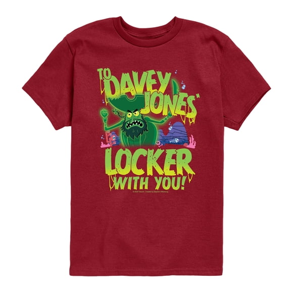 The Spongebob Movie: Search For Squarepants - To Davey Jones Locker - Youth Short Sleeve Graphic T-Shirt