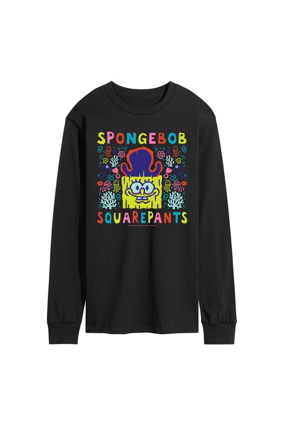 The Spongebob Movie: Search For Squarepants - Underworld - Men's Long Sleeve Graphic T-Shirt