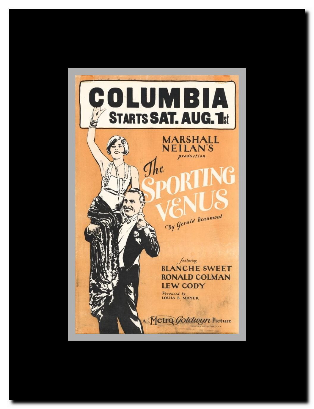 The Sporting Venus Framed Movie Poster