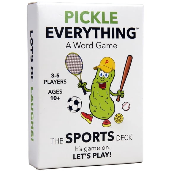 Pickle Everything: Sports Deck - A Word Game, Fast-Paced Sports Trivia Party Card Game, Guess the "P" Words, 3 Ways To Play, Family 10+, 3-5 Players