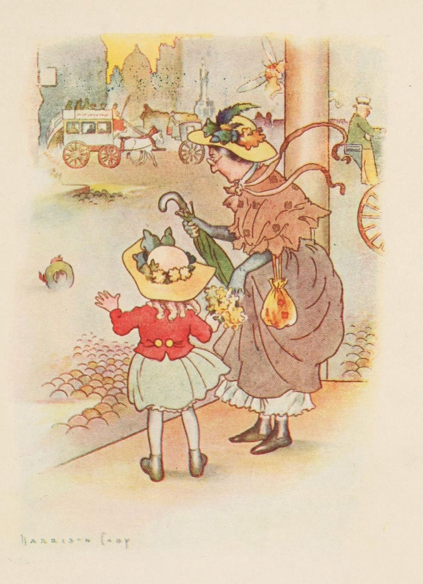 The Spring Cleaning 1908 Theres a hat Canvas Art - Harrison Cady (18 x 24)