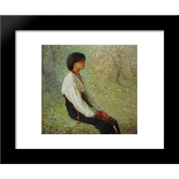 The Spring (Detail) 20x24 Framed Art Print by Nicolae Grigorescu