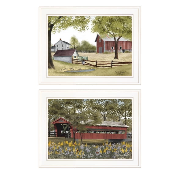 TrendyDecor4U The Spring House 2-Pc Vignette By Billy Jacob Wall Art V622-226G