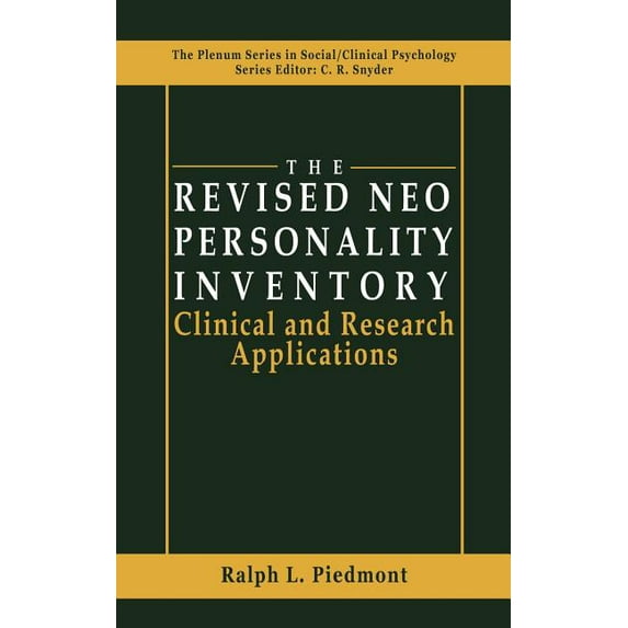 The Springer Social Clinical Psychology The Revised Neo Personality Inventory: Clinical and Research Applications, (Hardcover)