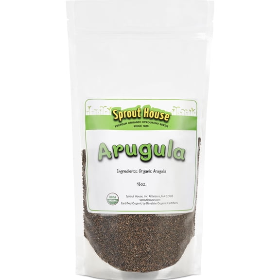 The Sprout House Arugula Seeds 1 MVR1LB Organic Great for Microgreens