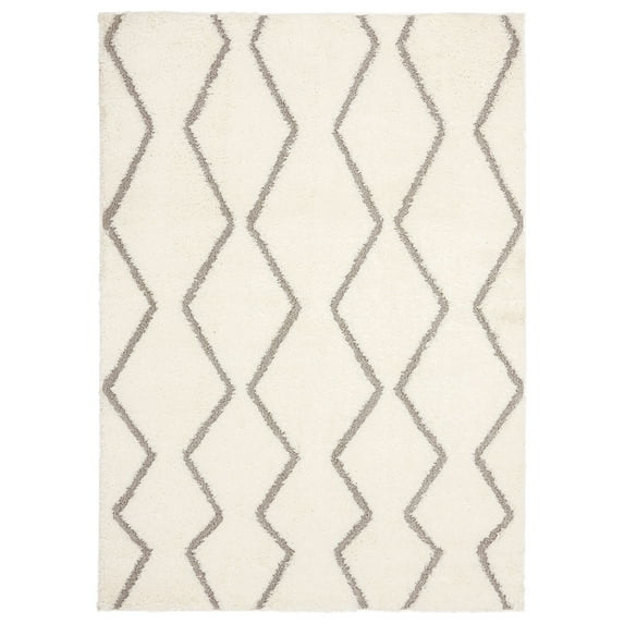 The Spruce Lawrence Izek Area Rug, Ivory/Grey, 7'10"x10'2"